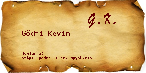 Gödri Kevin névjegykártya